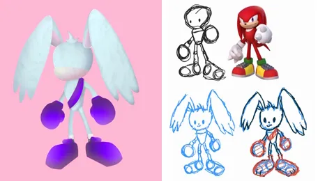 Very early concept art for the main character