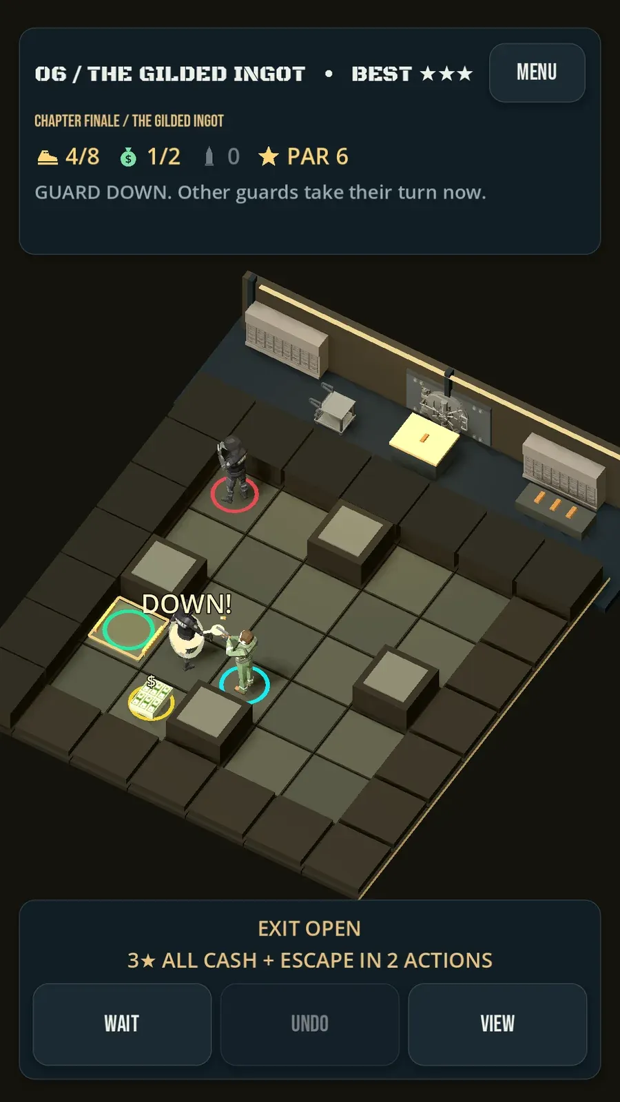 Taking the one shot in The One Bullet Job