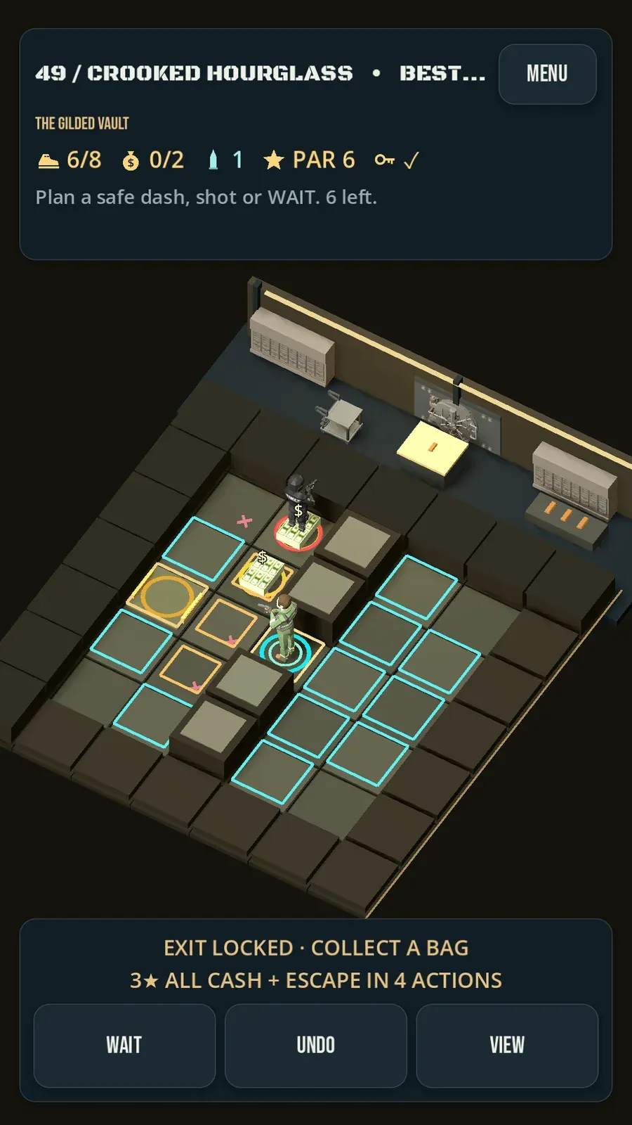 Planning a dash in The One Bullet Job