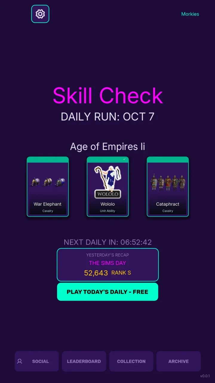 Today’s run, today’s cards, and yesterday’s rank to beat.